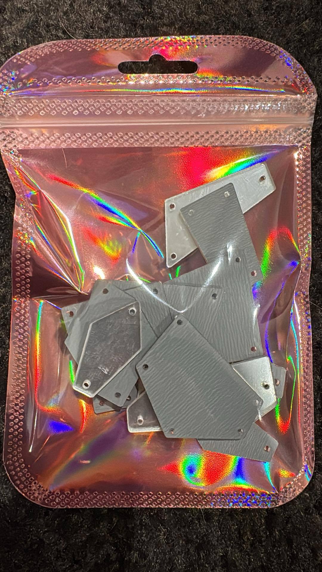 Silver Acrylic Mirror Shards