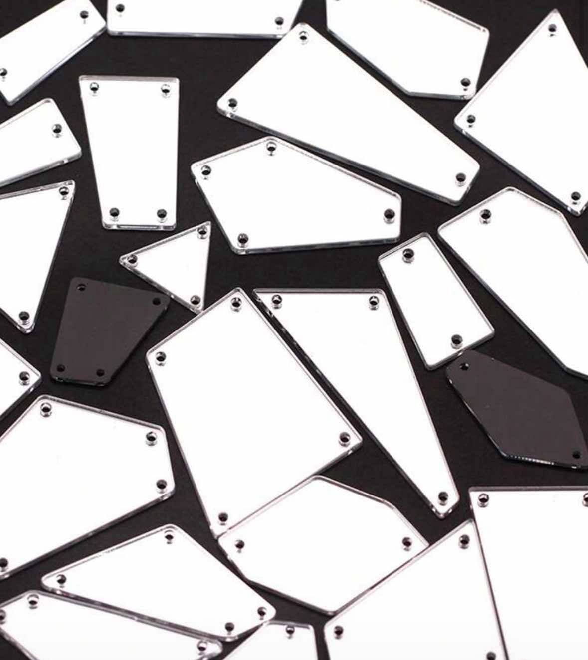 Silver Acrylic Mirror Shards
