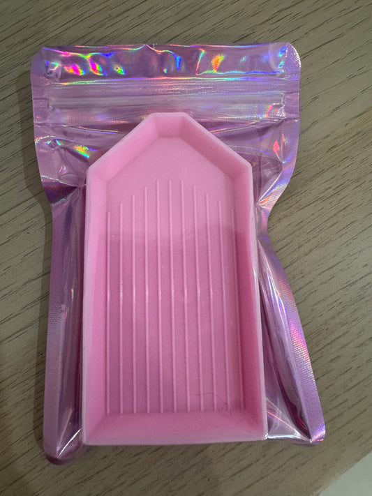 Pink Rhinestone Trays - (5 Pack)